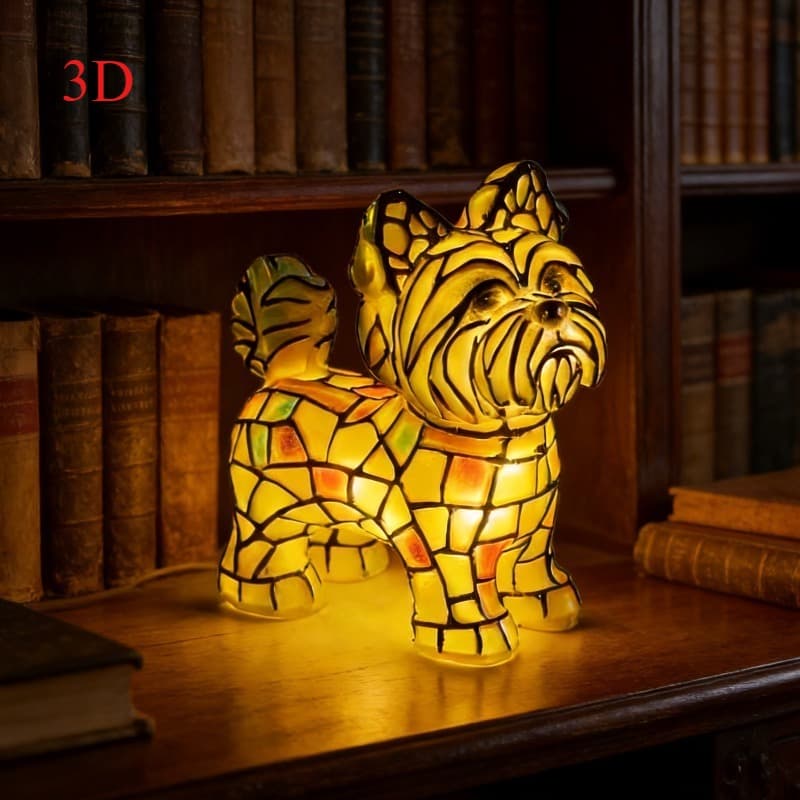 TEMU Handmade 3d Usb- Puppy Night Light Lamp Suitable For Bedside Table Lamp, Usb Dog Light With , Low-voltage For, Room, Modern Bedside Decor, Cozy Atmosphere Gift For