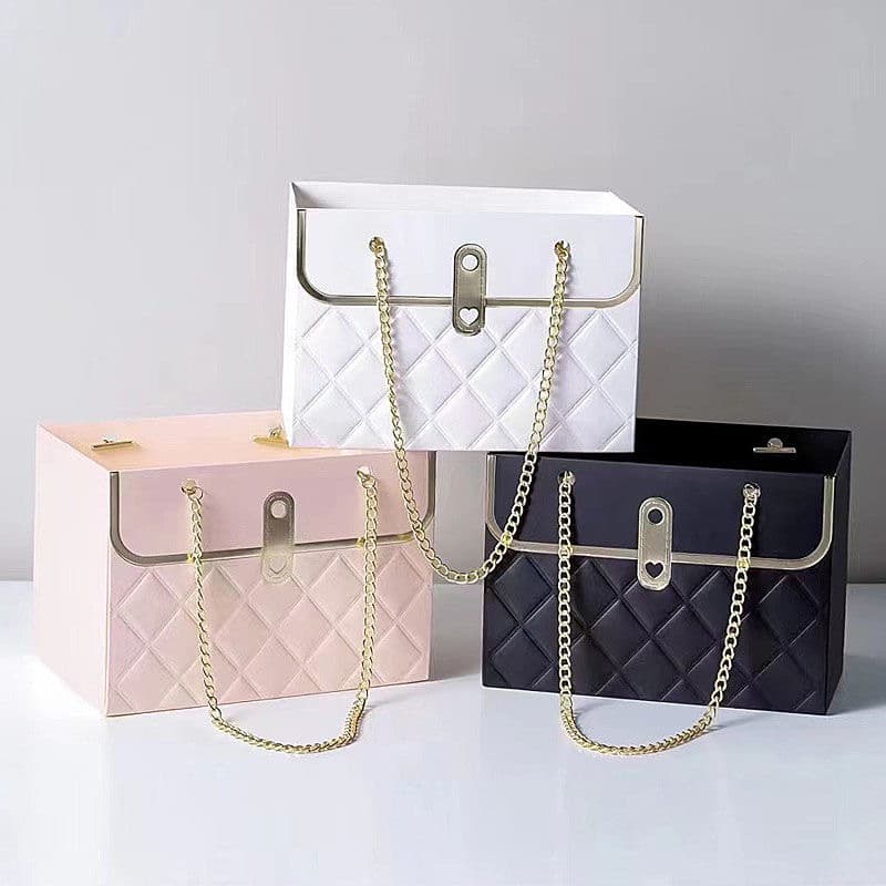 TEMU 3pcs Paper Flower Gift Bags Wedding Bouquet Flower Box With Handle Flower Boxes For Arrangements Gift Wrapping Bags Florist Handbags Gift Wedding Baby Shower Party