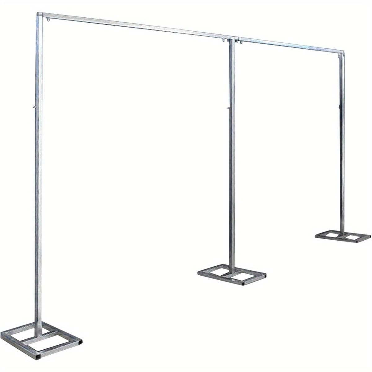 TEMU 20ft X 10ft Backdrop Stand Pipe Kit Heavy Duty Wedding Backdrop Stand Drape Kit Curtain Frame With Weighted Stainless Bases For Backdrop Frame Wedding Backdrop Ceremony Backdrop
