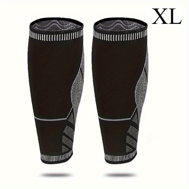 TEMU 2pcs Compression Socks, Nylon Material, Tight-fitting Compression Socks, Unisex Leg Sleeves, Essential For Running And Sports