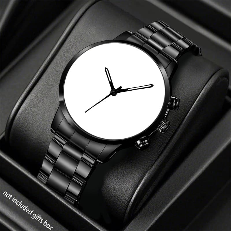 TEMU 1pc Personalized Photo/text Watch - Photo Back & Face, Add Your Own Photos/name/number/logo, Quartz Movement Watch Suitable For , Elegant Personalized Watch For Weddings, Birthdays, Prom,