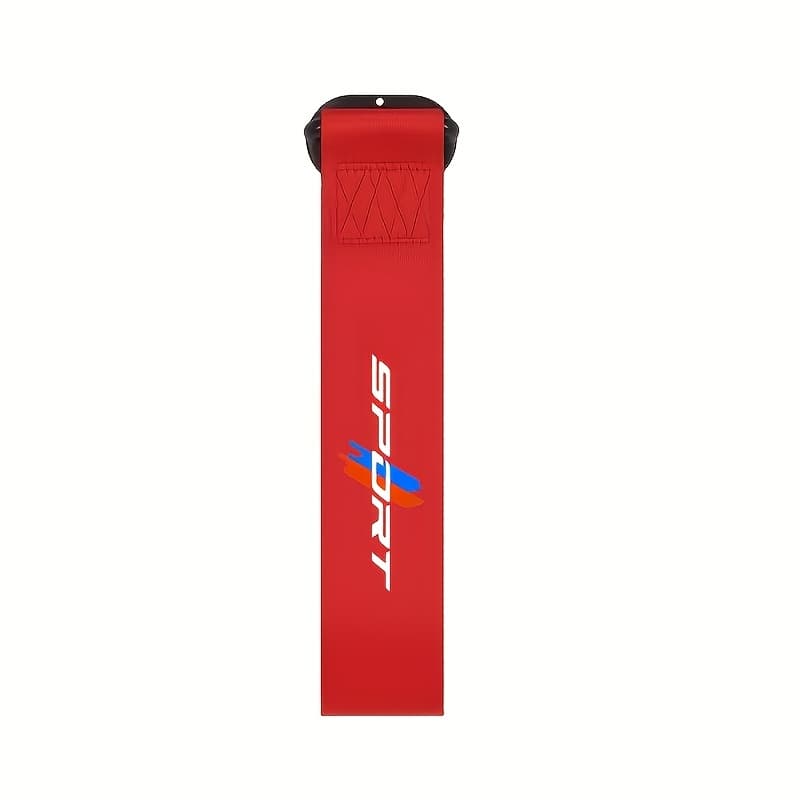 TEMU 1pc Sports Style Car Bumper Decoration Tow Strap, Universal Car Racing Decoration Ribbon, Suitable For Most Car Models, Car Exterior Additions