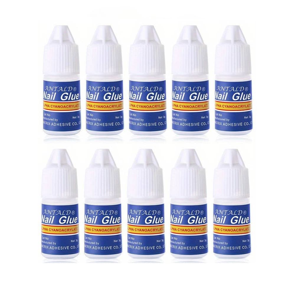 TEMU Nail For Nail Tools - Water Diamond Gem And Non-wiping Press-on Glue - Durable Nail Solution, Free Of Acetone