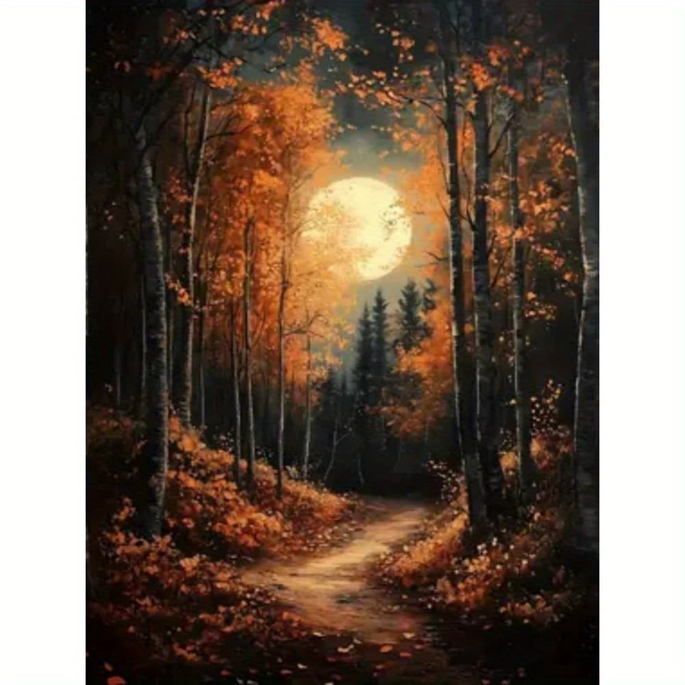 TEMU 30 X 40 Cm / 11.8 X 15.7 Inches Moon Diamond Painting Full Diamond Mosaic Art Pictures 5d Handmade Gift Home Decoration
