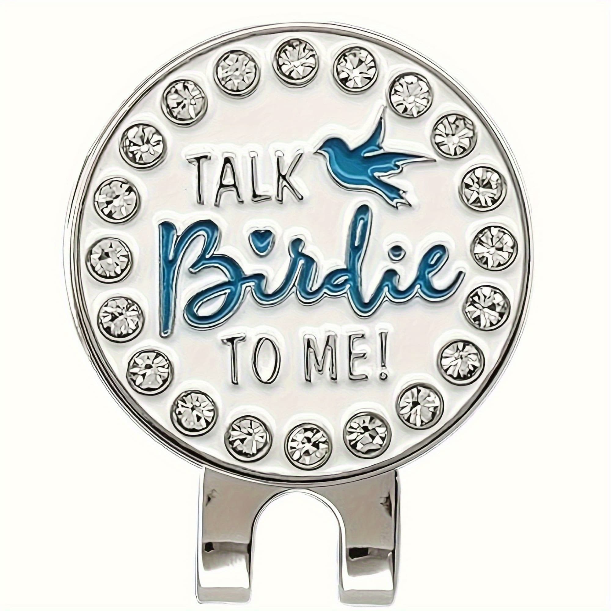 TEMU Talk Birdie To Me Magnetic Golf Ball Marker With Hat Clip - Multicolor Course Markers, Magnetic Attachment For , Fun Golf Accessories For , Dad, Boyfriend, Husband - Birthday, Fathers Day Gift