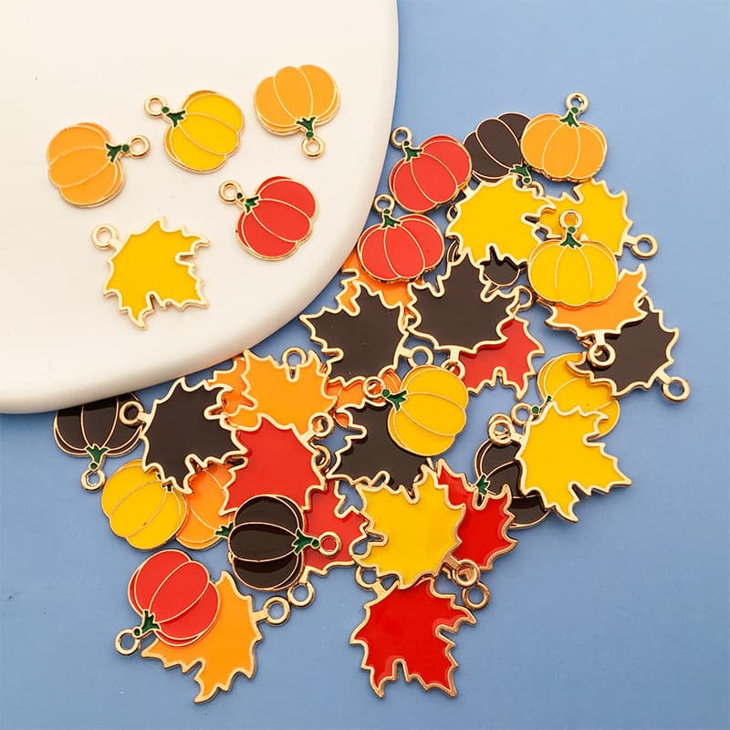 TEMU 32pcs Set Of Thanksgiving-themed Pendants Featuring And , Ideal For Earrings, Necklaces, And Bracelets. A For Handmade Gifts
