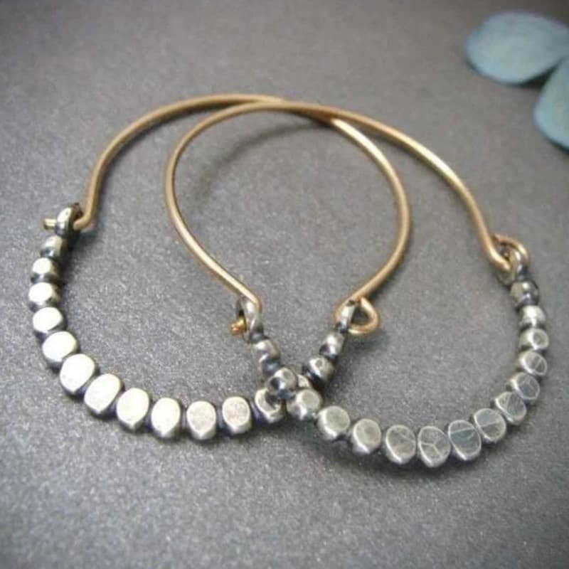 TEMU Unique Handcrafted Circular Earrings For Women, Perfect For Banquets, Vacations, And As