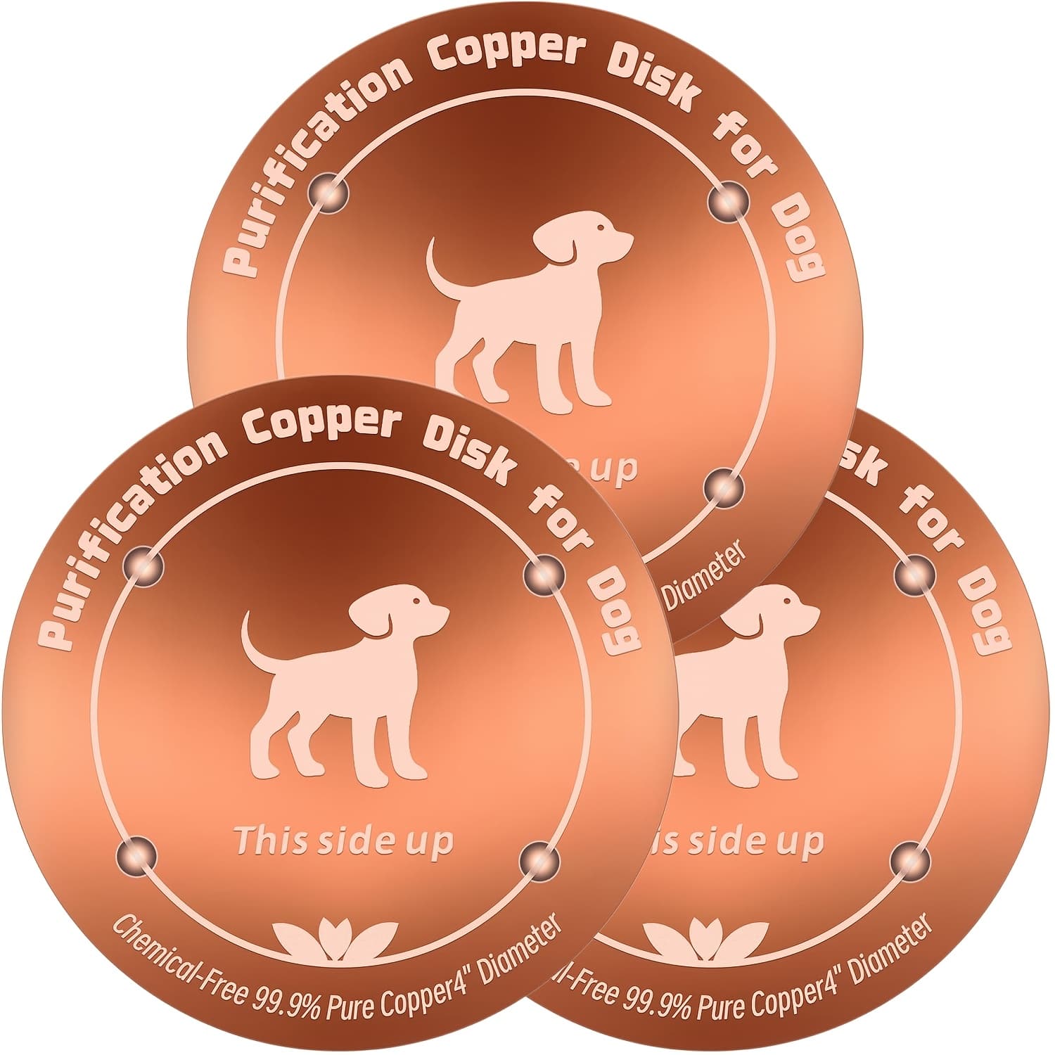 TEMU 1pc Copper Pet Water Filter Cartridge, Made Of 99.9% Pure Copper. Ideal For Cats, Dogs, Cattle, Sheep, Poultry And Other Pets. Reusable And Free Of Chemical Additives, Designed For Pets