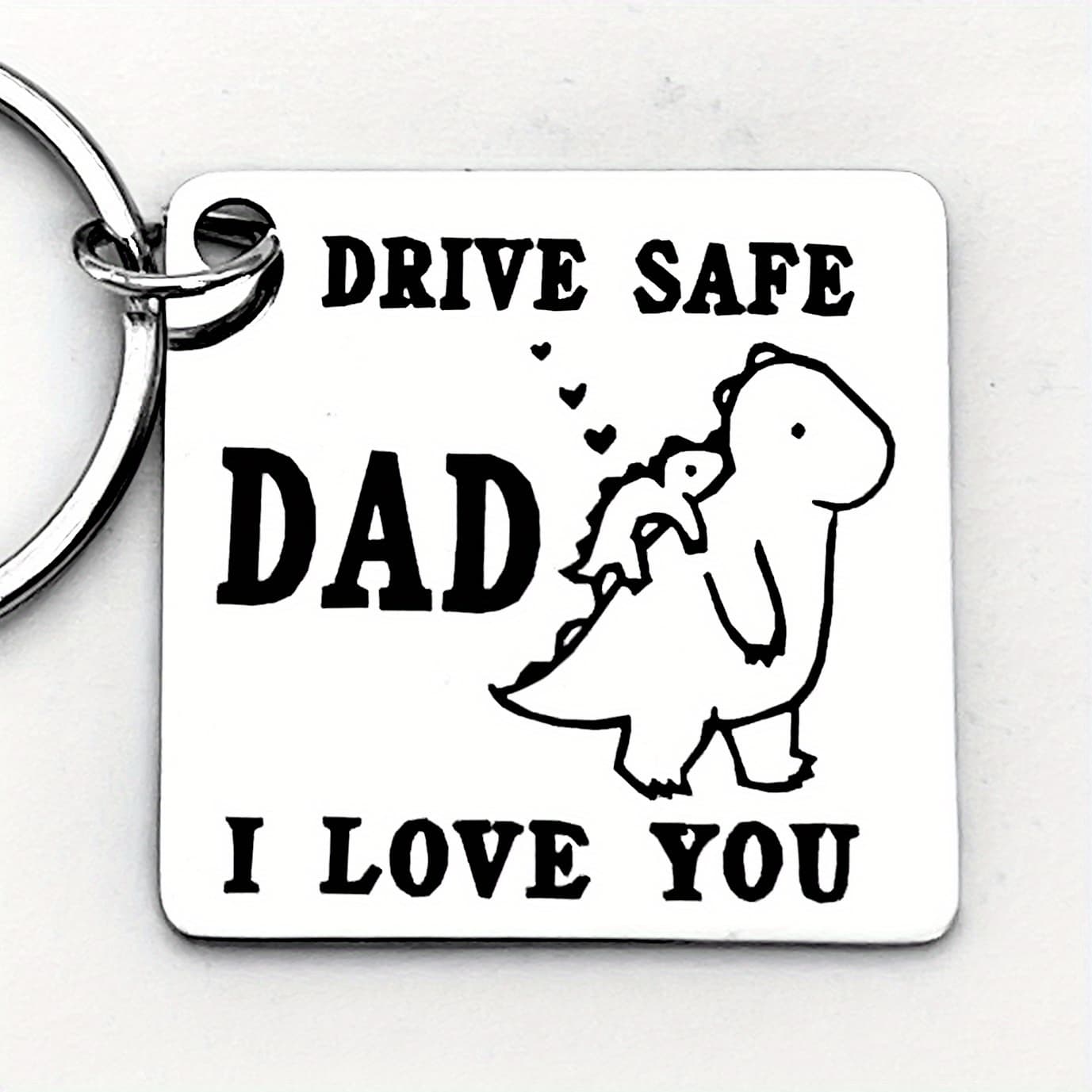 TEMU I Love You Dad Stainless Steel Keychain, Creative Unique Fashionable Gift, Perfect Father's Day, Birthday, New Year Gift Accessory