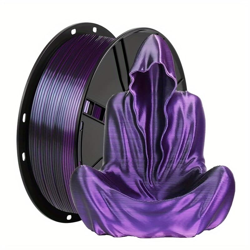 TEMU 2kg (4.4lb) Pla 3d Printing Filament - Plus Multicolor (dual/tri/rainbow) 1.75mm, High Gloss End, Low Warping, Compatible With 3/5/neo