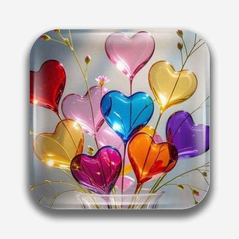 TEMU Square Durable Magnetic Fridge Magnets, Suitable For Refrigerators, Whiteboards, Crafts, Photos, Stickers, Postcards, Tools, , Gifts For , Holiday Presents, Featuring Designs