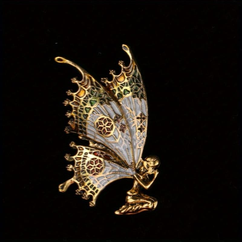 TEMU Brooch Retro Elegant Brooch Women Coat Accessory Pin