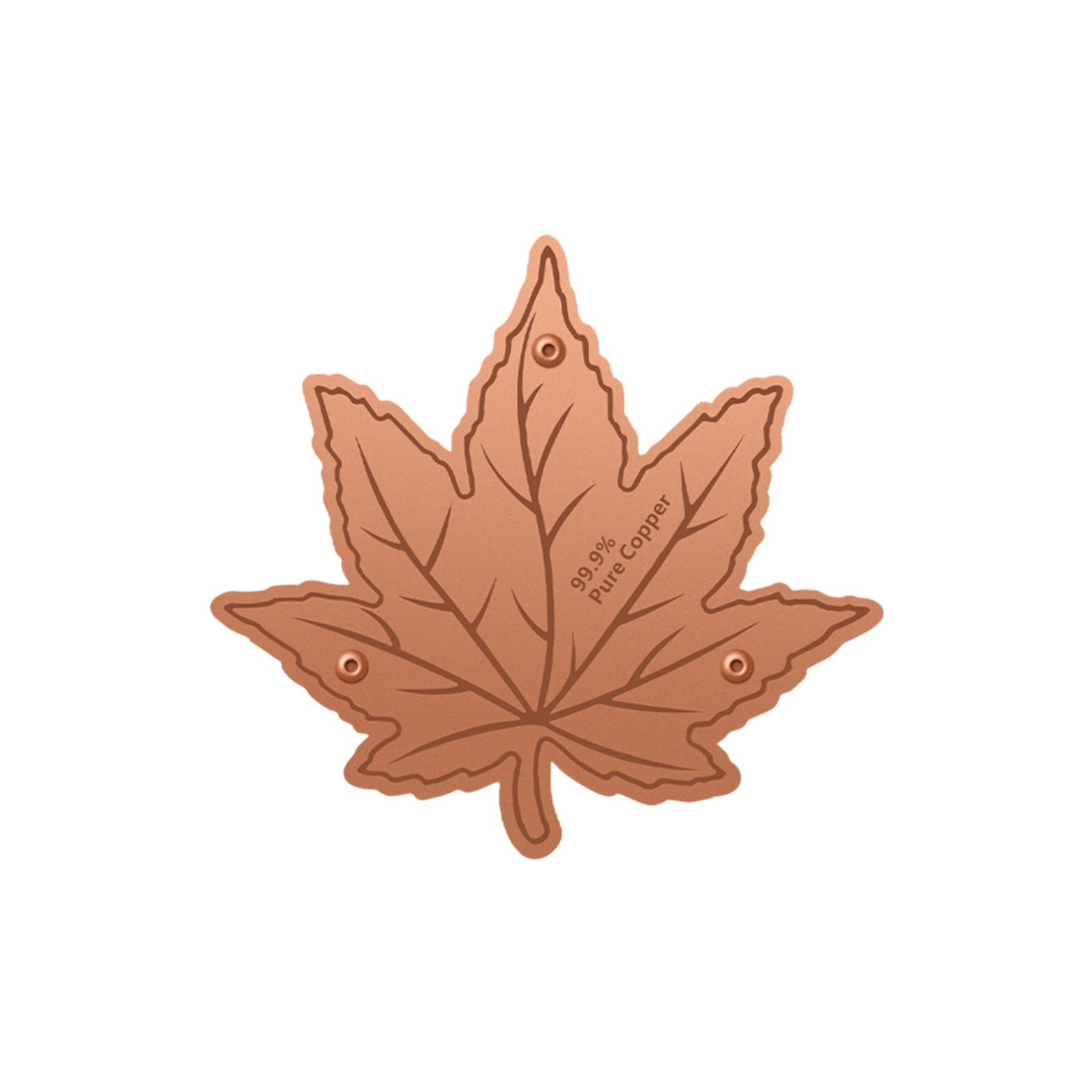 TEMU 1pc Bath Insert: 4-inch, 0. 6mm-thick, 99. 9% High-purity Copper Disc Featuring - Design; Suitable For Use In All ; Compatible With Outdoor Bird Baths And Water Bowls (maple Leaf Design).