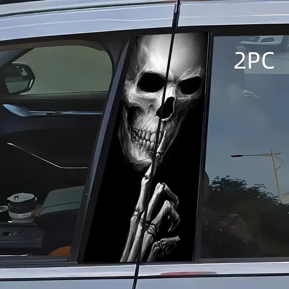 TEMU Qf403 Scary Stickers, Stickers For Cars, , Universal Cartoon Anime Stickers For All Vehicles, Making Your Car Cooler With Stickers.