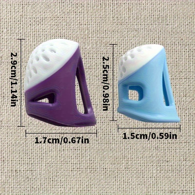 TEMU Finger Protectors For Sewing, Designed For Embroidery And Cross-stitching, In Different Sizes And Featuring An Anti-slip Design