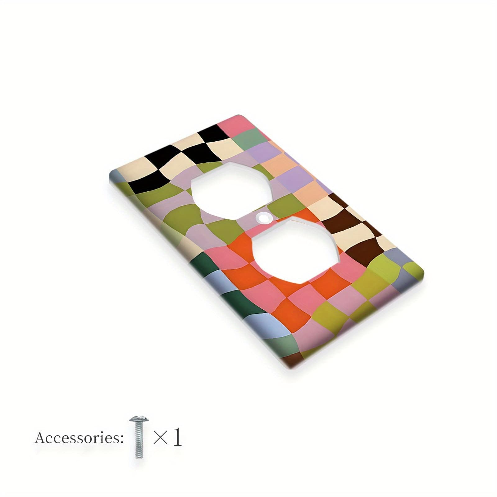 TEMU 1pc 1gang/2gang Unconventional Polycarbonate Thermoplastic Decorative Wall Plate Contemporary Switch Plate Light Switch Plate Cover Wall Plates For Bedroom Kitchen Home Decoration