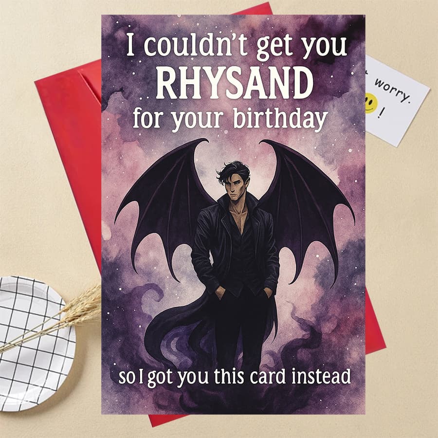 TEMU 1 Rhysand Birthday Card | Romantic Gift For Girlfriend, Wife, Sister, Or Best Friend, Perfect For Lovers