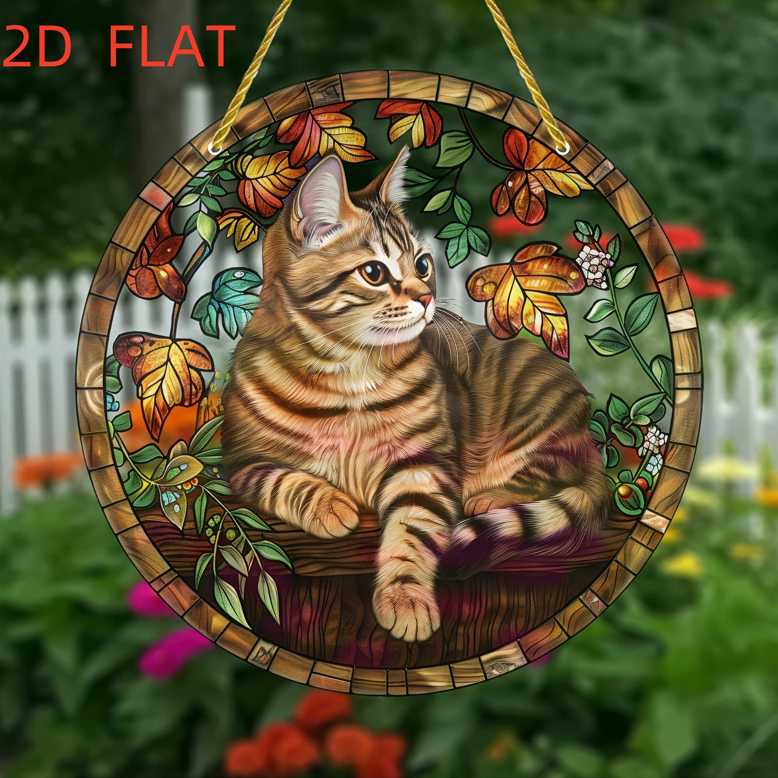TEMU 2d Flat, 3inch Piece Acrylic Sun - Round Shape, Home And Porch Decoration, Ideal Gift For Cat Lovers, , Women, And Parents- Housewarming, Festivals, And Coffee Bar Atmosphere, 2d Flat