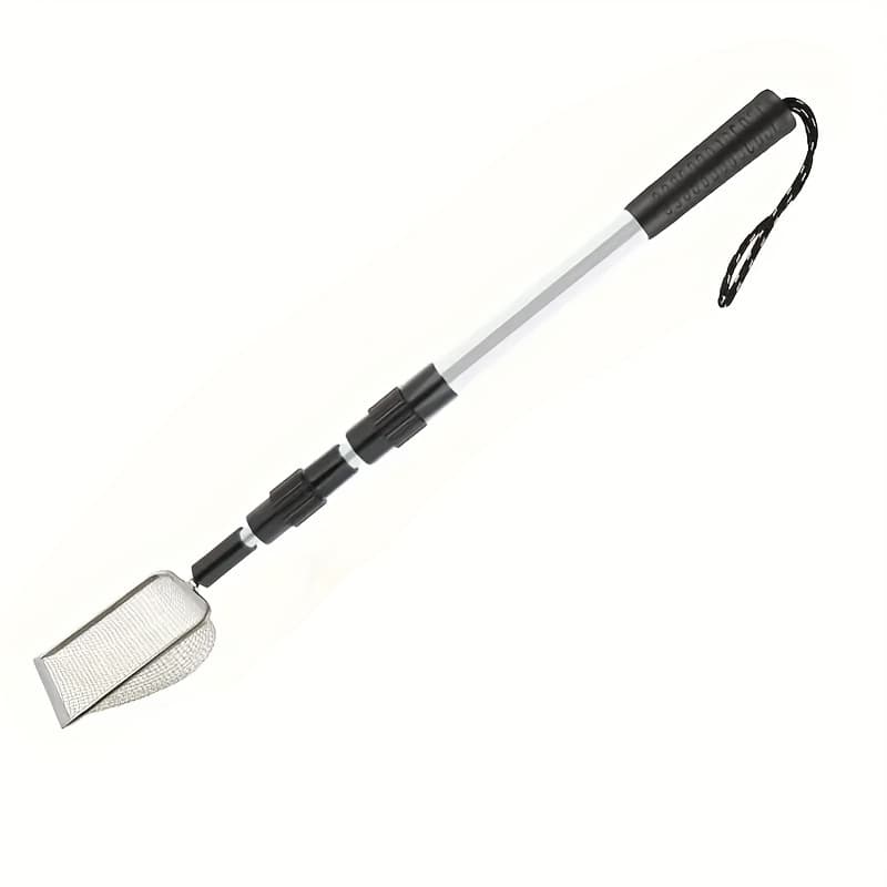 TEMU Aluminum Alloy Telescopic Sand Sifter Shovel Multi Functional Beach And Cat Litter Tool With Design Durable For Seashell Hunting Portable