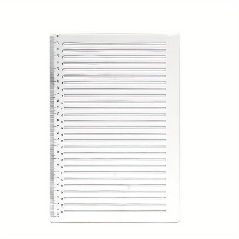 TEMU Transparent Plastic Ruler With Cm/inch & Parallel Ruler Lines - Durable Flexible Measurement Tool For Students, Homework, Drafting, Art, Office & School Supplies
