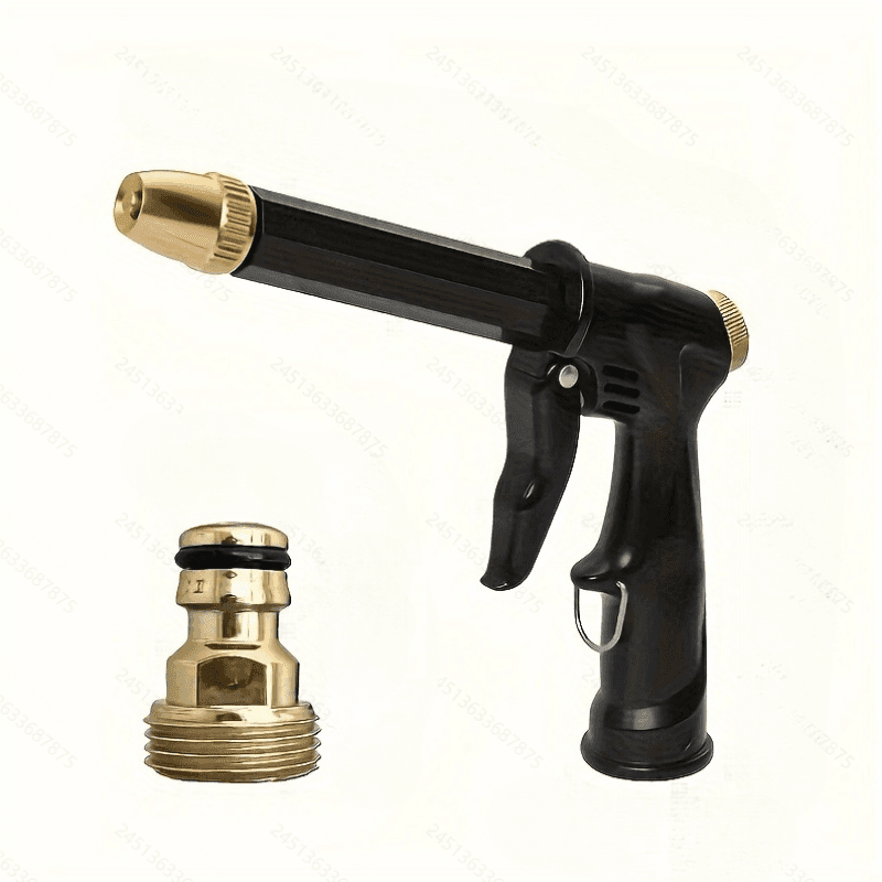 TEMU Portable High-pressure Hose Nozzle, Adjustable Garden Hose Spray Nozzle, Car Wash And Pet Cleaning Tool