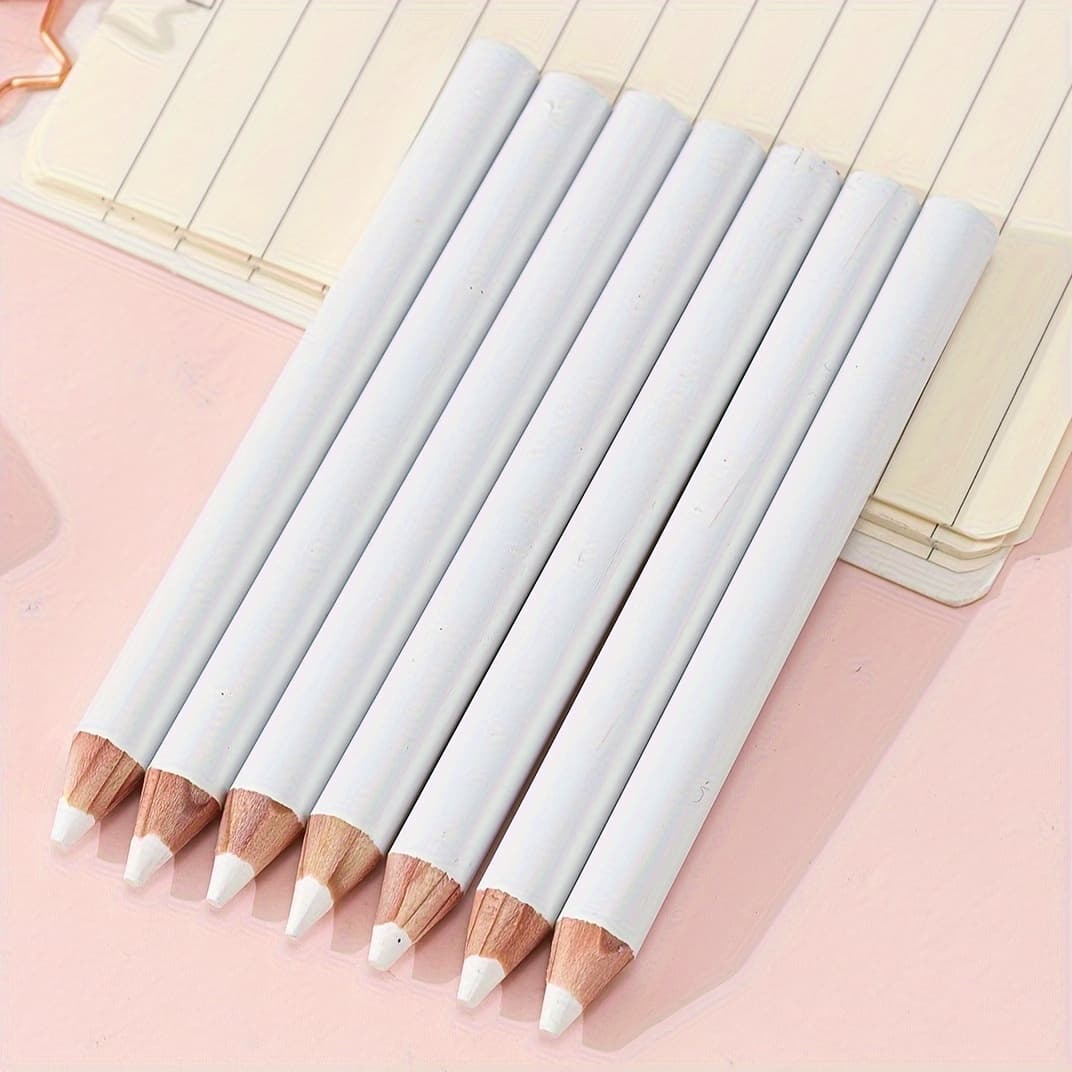 TEMU White Marking Pencil - 7-pack, Sewing And Fabric Marking Tools