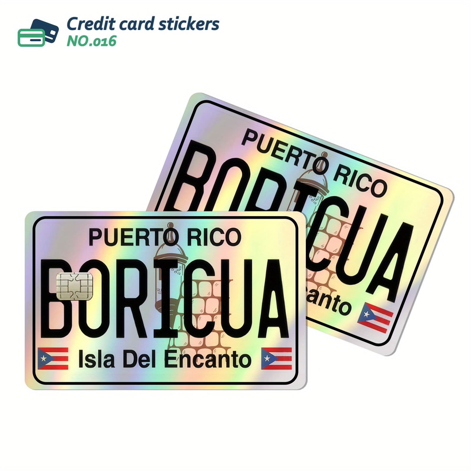 TEMU 2 Fun Credit Card Skin Stickers Ultra-thin Scratch Resistant Non-slip Personalized Bank Card Decorative Skin Mask