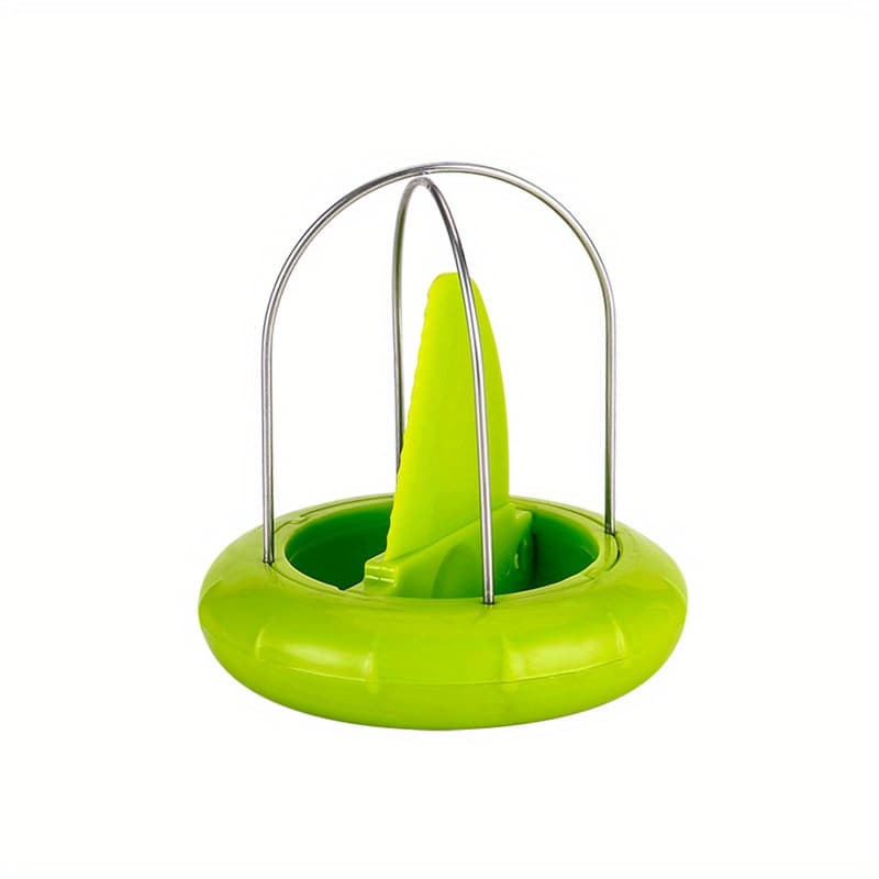 TEMU Kiwi Slicer And Peeler - Stainless Steel Blade With Green Pp Handle, Easy-to-use Kitchen Gadget For Fresh Kiwi Preparation, For Salads And Cooking