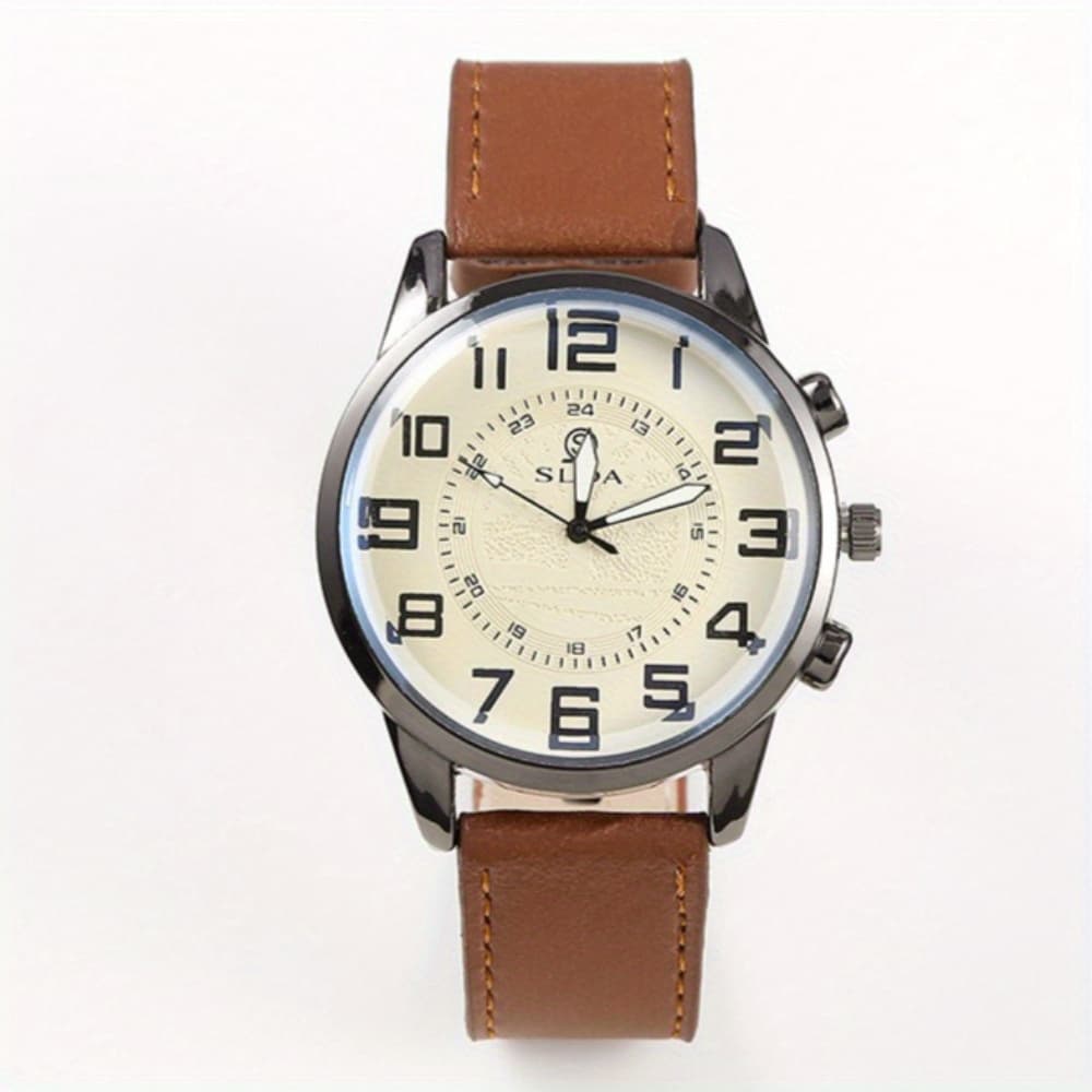 TEMU 1pc Fashion Trend Casual Daily The Version Quartz Watches, Suitable For Outdoor Leisure, Match Different Daily Outfits, Unique Valentine's Day New Year Christmas Birthday Gift