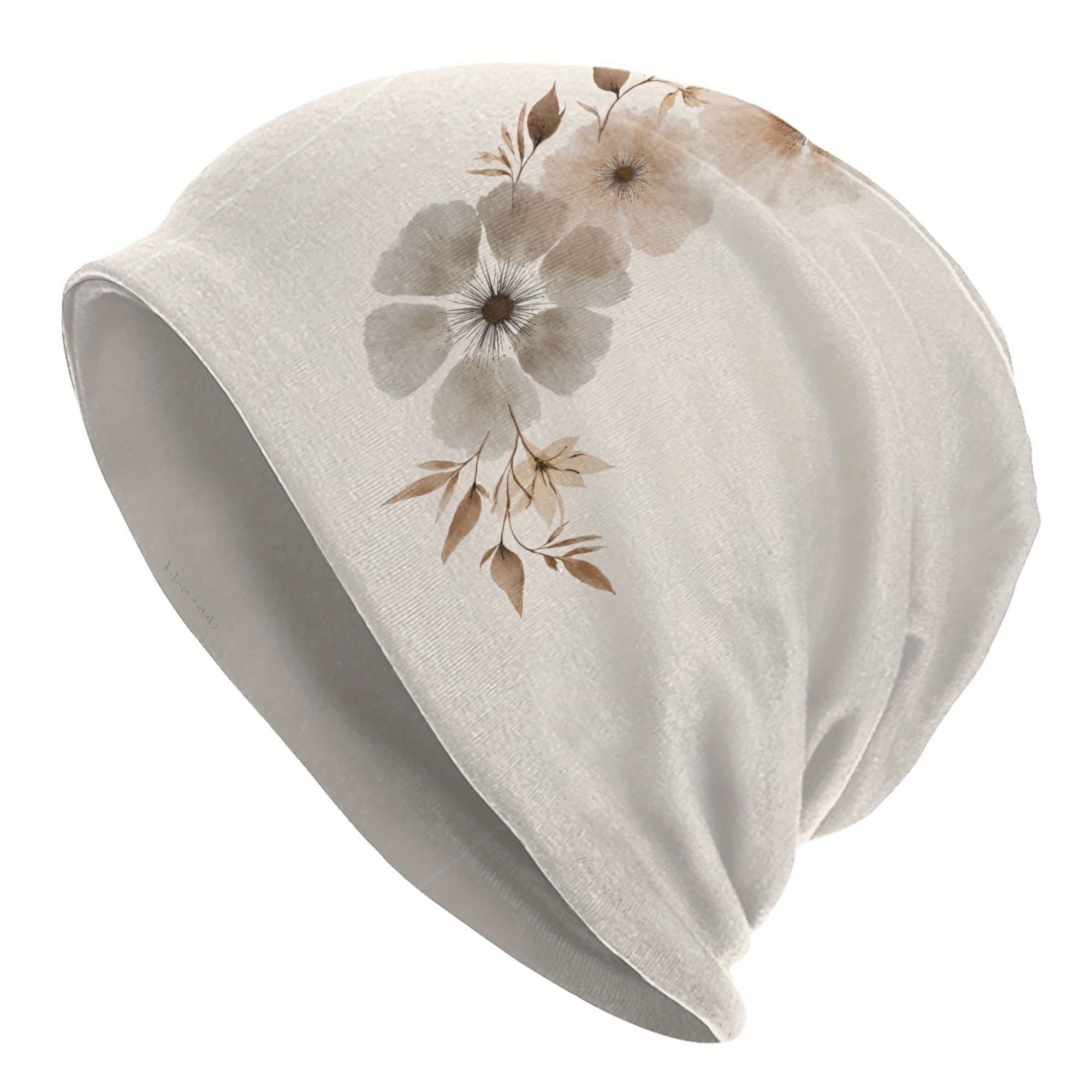 TEMU Men' & Women' Retro Print Bonnet Beanie - Thin Fabric Skull Suitable For Men Women, Casual Events, Parties, Casual Attire - Comfortable Hat