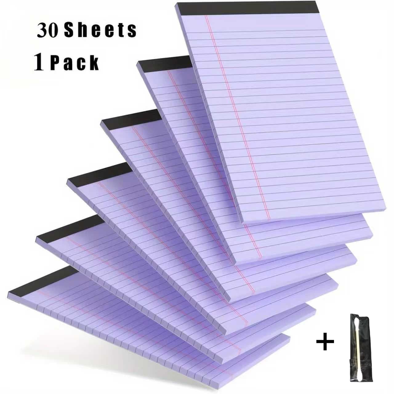 TEMU 30-sheet/ 1 Notebook +1pc Cleaning Rod, Multiple Colors , 5x8 Inch Sketchbook, Colored Legal Paper, A5 Grid Desktop Memo Stationery, Supplies, Office Supplies, Gift