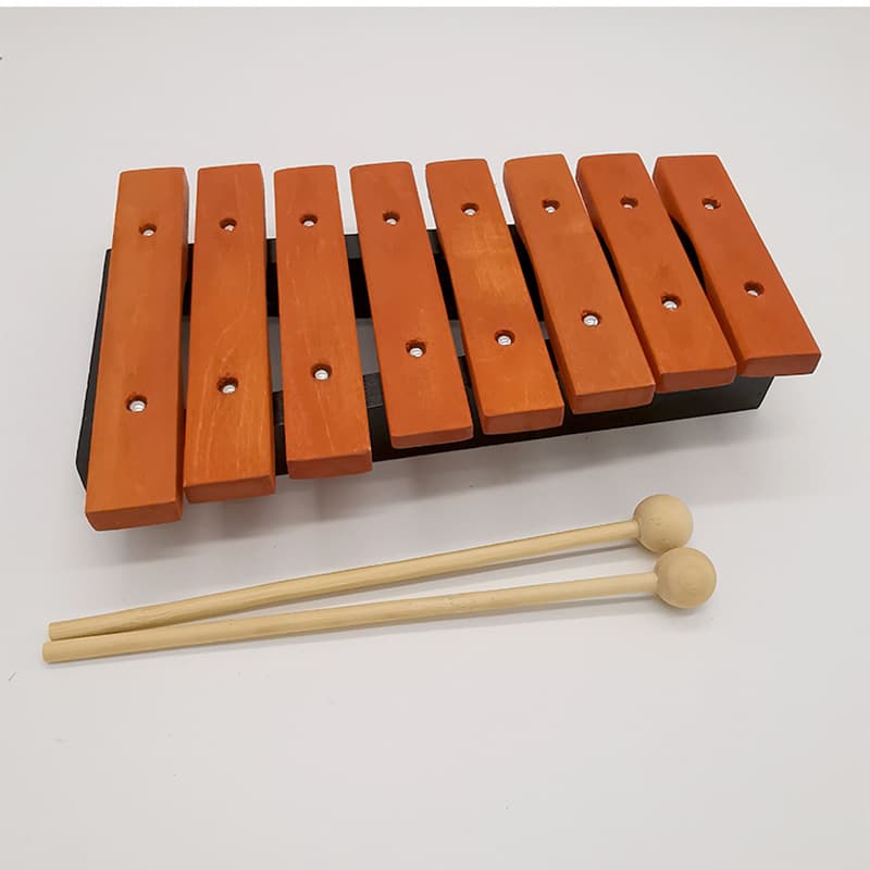 TEMU Three-piece Wooden Xylophone Set With 2 High-quality Xylophone Accurate Percussion Instrument Hand Percussion Xylophone Percussion Instrument