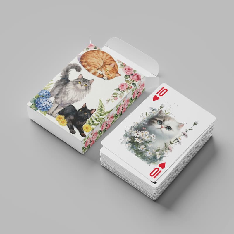 TEMU Adorable And Playing Cards - High-value Animal Educational Entertainment Game, Tabletop Playing Cards, Stylish Cardstock Playing Cards. Durable With Exquisite , Suitable For Family
