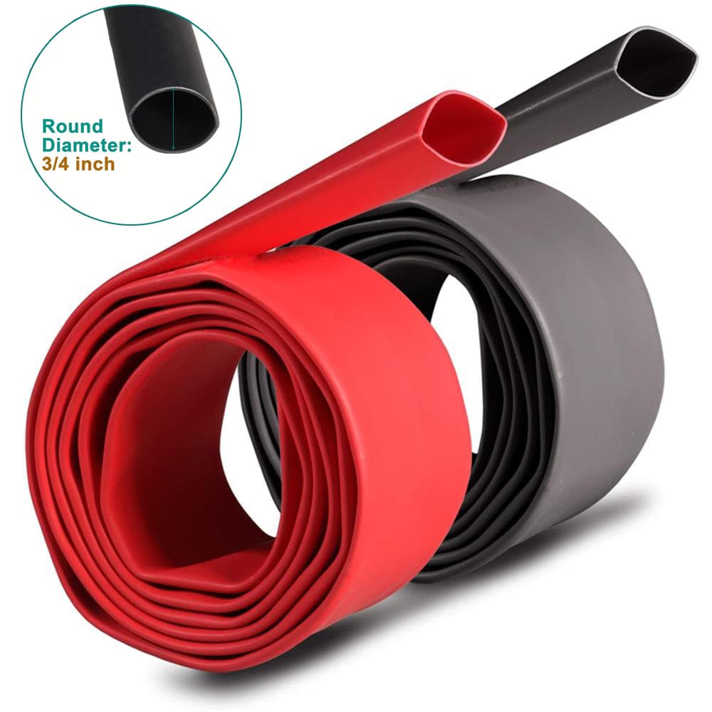TEMU 8ft/ 2.4m Length Heat Shrink Tubing Kit, 3:1 Ratio Marine Heat Shrink, Large Marine Adhesive Shrinkable Wire Wrap Tube, Insulation Sealing Cable Protector Against And Air Leakage