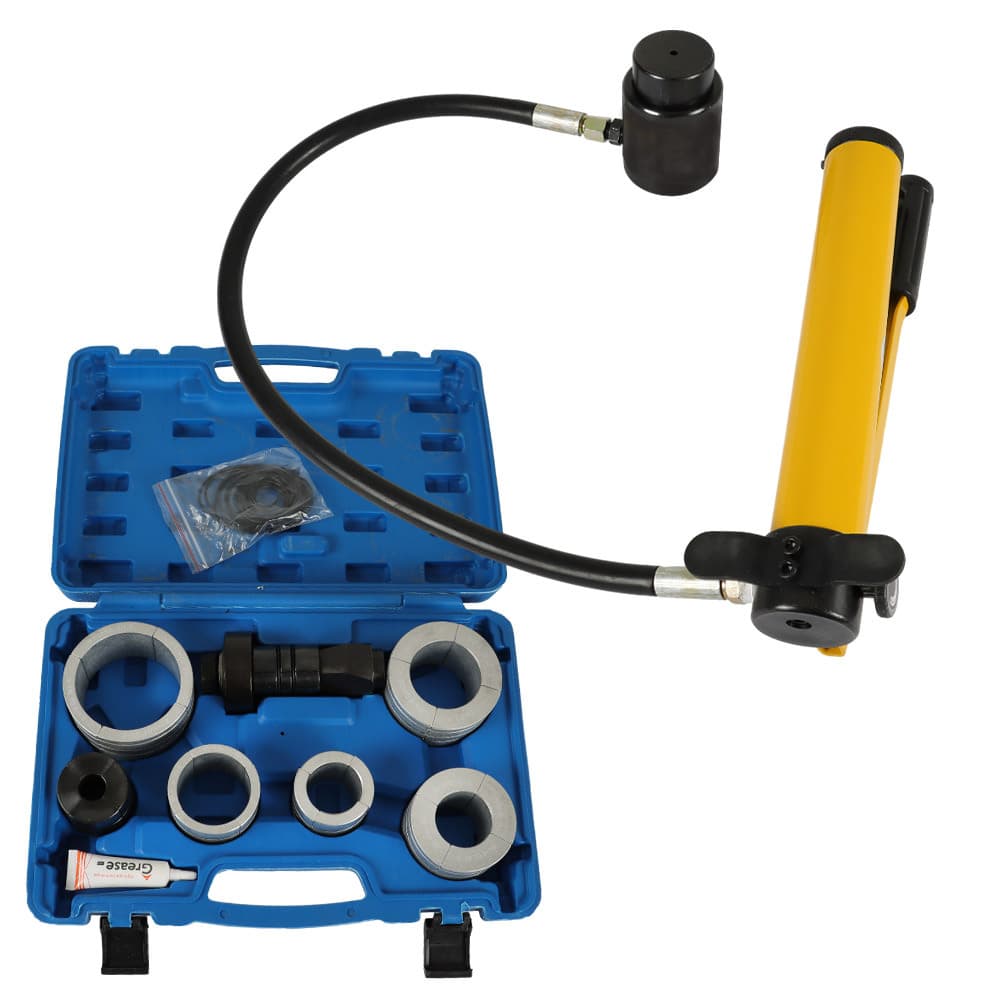 TEMU Hydraulic Exhaust Pipe Stretcher Expander 1-5/ 8in To 4-1/ 4in Ton Hydraulic Pump With 4 Foot High Pressure Hose Muffler Pipe Spreader Car Tool Tubes In Car Repairing Kit 78835 17350