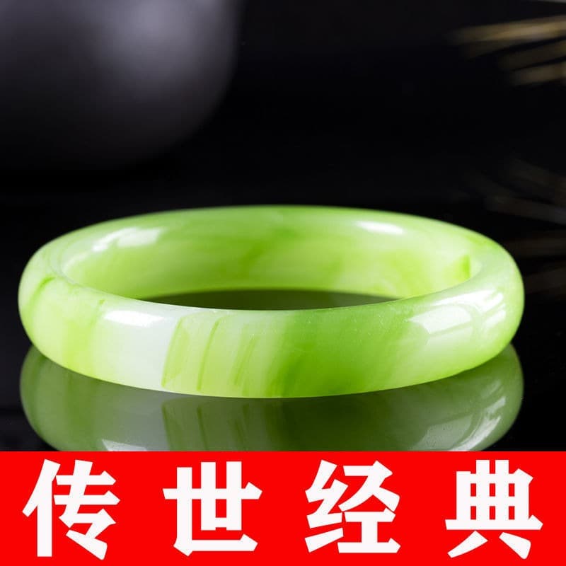 TEMU Natural Stone October Birthstone Bracelet For Women - Jade Marbled Bohemian Jewelry, October Birth Sign Gift Suitable For Women, Casual Attire & Special Occasions, Accessory