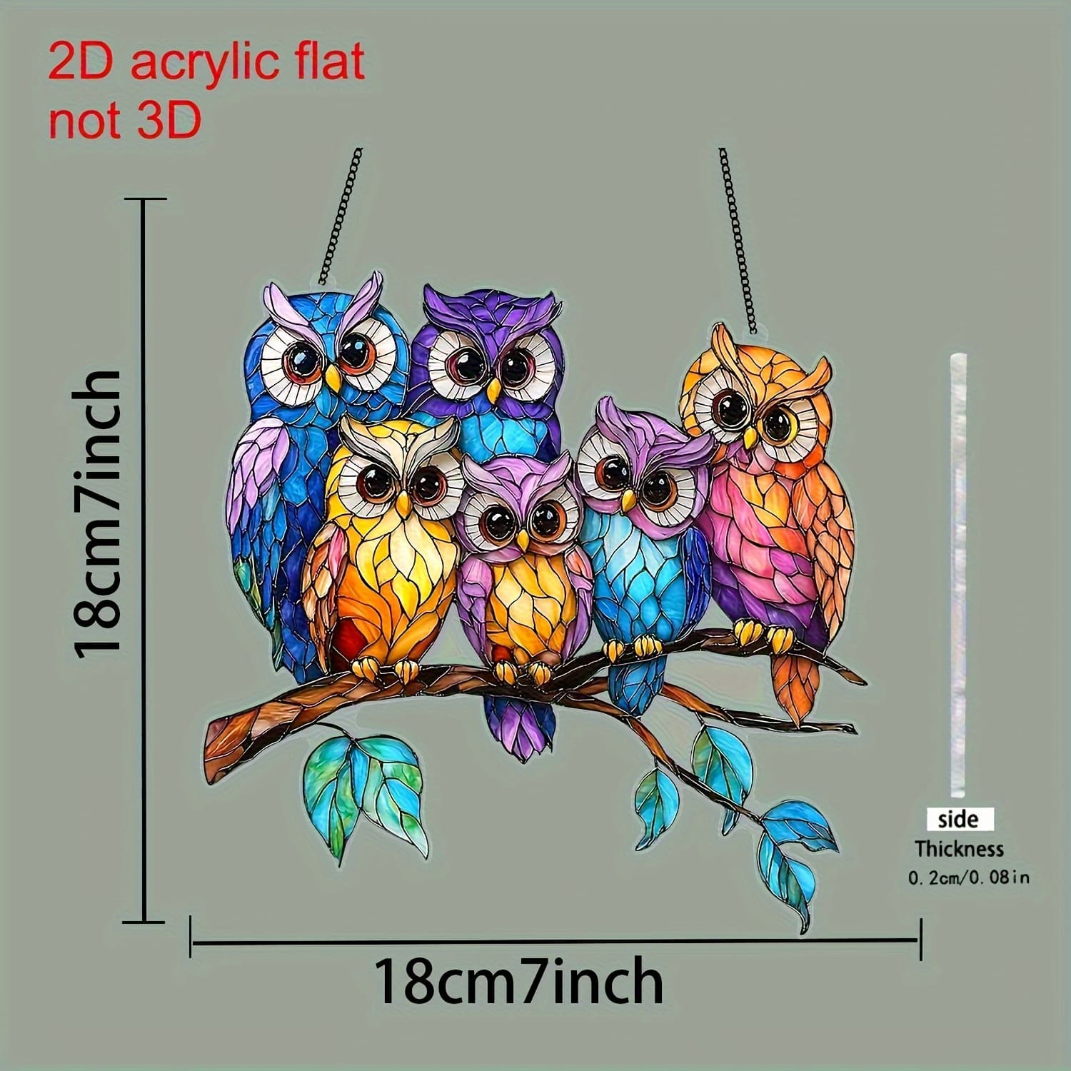 TEMU 2d Flat Printing Family Acrylic - Window Hanging, Suitable For Home, Garden, Office Or Courtyard Decoration, Suitable For Anniversaries, Weddings, Graduation