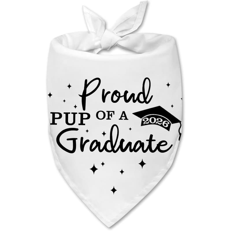 TEMU 1pc 24.8×11 Inch Pup Of A Graduate Dog Bandana For Graduation Class, A Scarf Accessory For Graduation Parties And A Photo Prop, Perfect Gift For Dog Enthusiasts