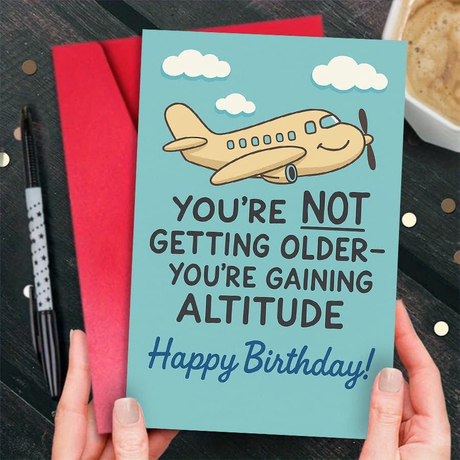 TEMU A Single Humorous Birthday Card Featuring An , Ideal For , Family, And Colleagues. Perfect For Commemorating Birthdays And Bringing A Touch Of Humor To Special Celebrations