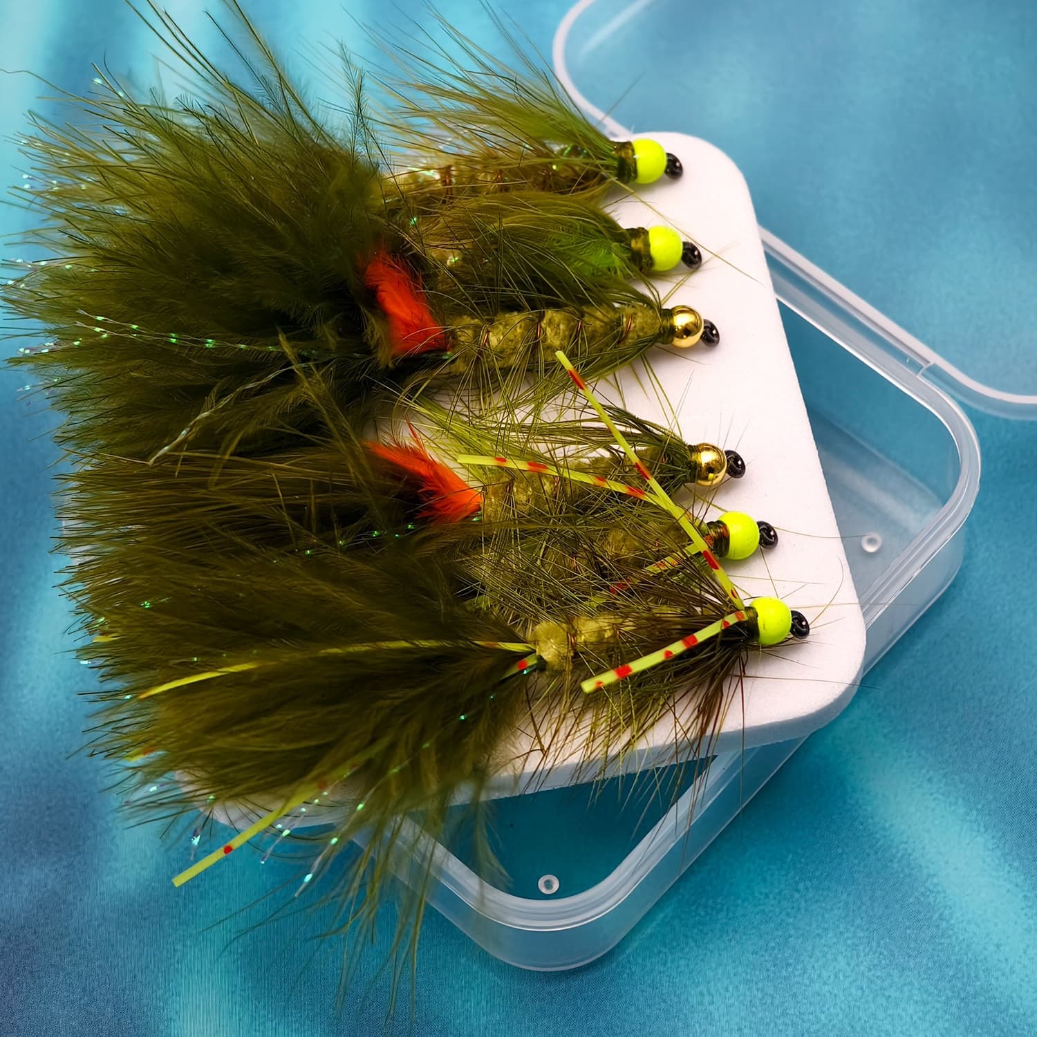 TEMU Assorted Design , Olive Streamers Wet Fly For Trout, Salmon, Pike & Bass Fishing - Fly Fishing Lures Of 3pcs /6pcs