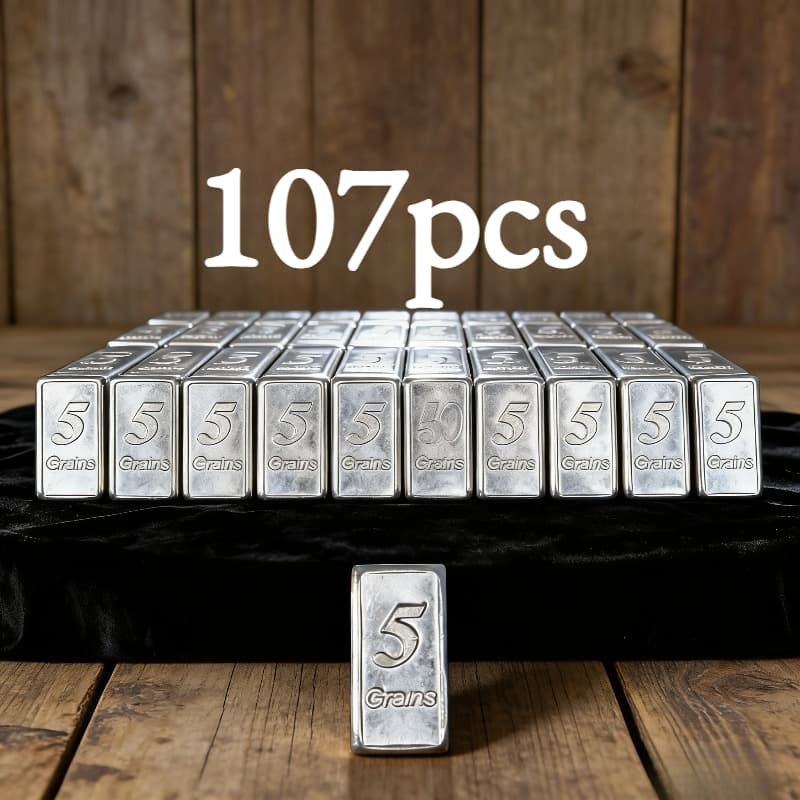 TEMU 107 Silver Bars - Miniature Silver Bars (2024 Usa) - - For A Friend