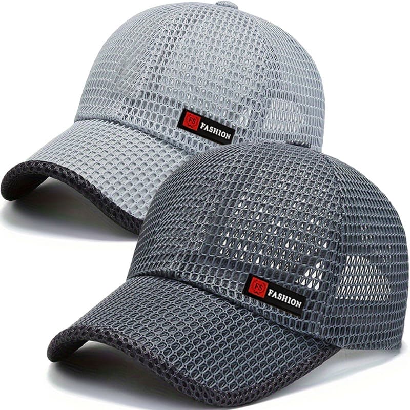 TEMU A Two-piece Ensemble Featuring A Trendy Breathable Mesh For Spring And Summer, Suitable For Men's Casual Outdoor Activities And Women's Hiking. An Option For Travel And Holiday Gifting