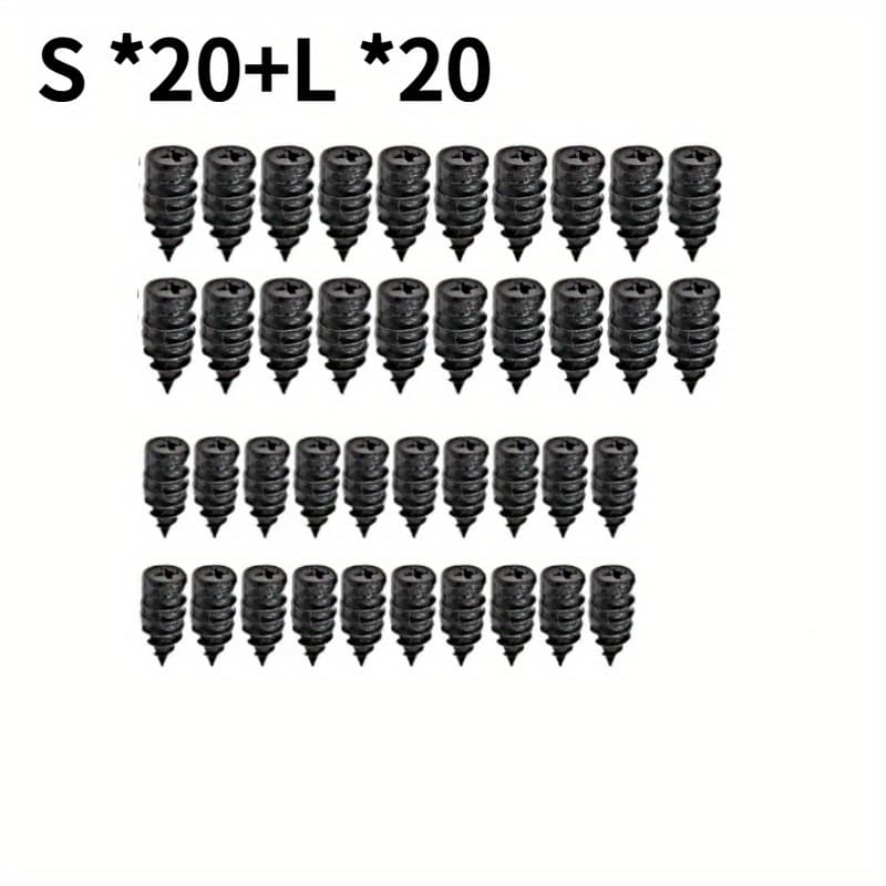 TEMU 40/80pcs Quick Tire Repair Set, Tire Accessories, Screw-shaped Tire Repair Nails, For , Motorcycle, Truck, Tractor Tire Puncture Repair