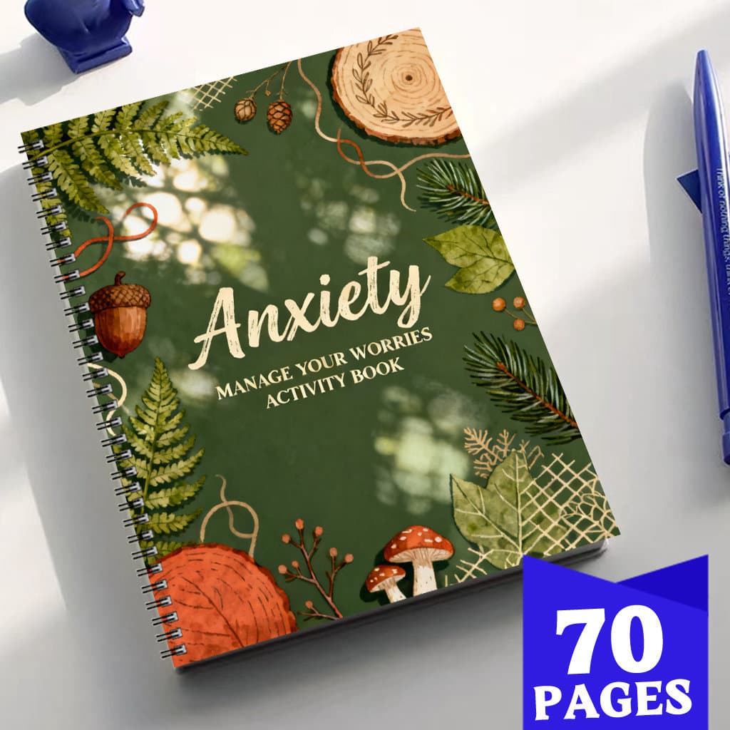 TEMU A 70-page Journal Designed For And Self-care, Serving As A Notebook And Organizer For Practices That Enhance Mental Health, Manage Emotions, Stress And Anxiety, Gratitude And Mindfulness, Track