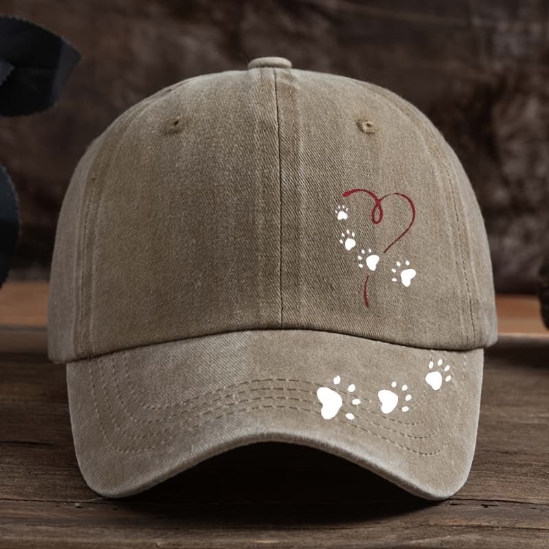 TEMU Trendy Vintage Duckbill With Paw Print For Everyone