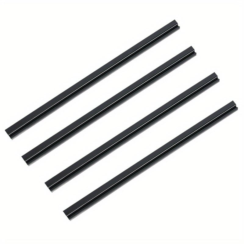 TEMU 4pcs Car Side Window Wiper - Left Snow And Dirt Removal, Clear & Passenger Windows , Weather-resistant Rubber