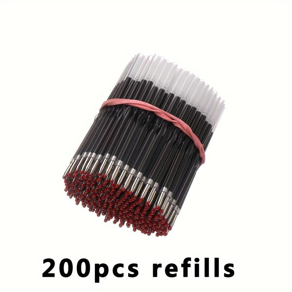 TEMU 80/ 150/ 200pcs Random Color Beadable Pens Kit Plastic Beadable Ballpoint Pens Pen Set With Black Ink For Office School Supplies