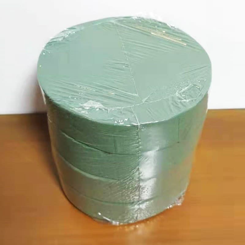 TEMU 4pcs 5.91ft X 1.57ft Round Floral Mud Foam, For Floral Arrangement, For Wedding, Birthday Gift, Craft And Garden Decor