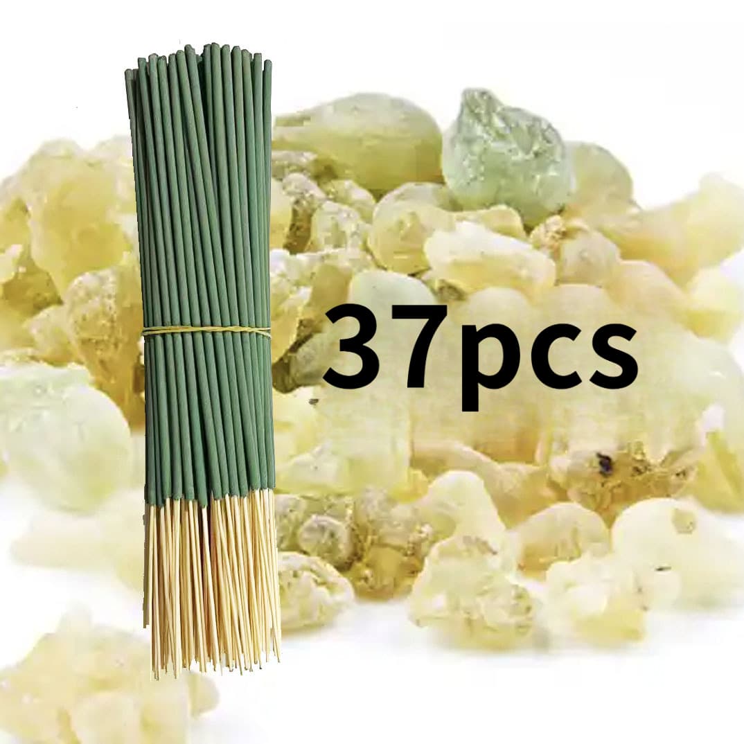 TEMU 37pcs Frankincense Incense- Suitable For Meditation, Home Use, Office, Sitting In , And Travel , With Long-lasting Fragrance And No Additives For Home Or Travel Incense.