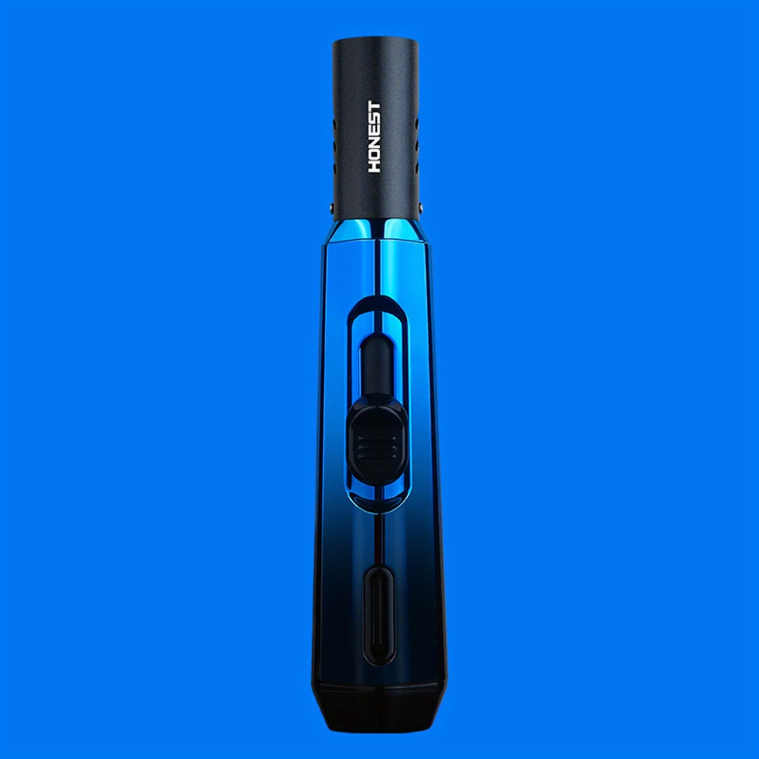 TEMU Metal , Exquisite Cylinder Polished Windproof Flame Lighter With Tank, Made Of Alloy And Abs Plastic, Easier To Use Experience (not Included Butane)
